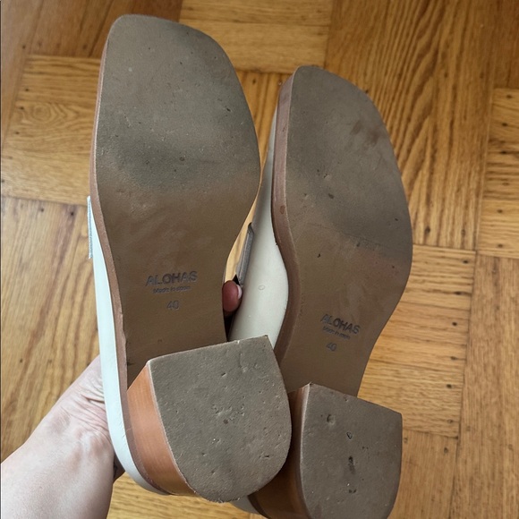 ALOHAS Roxanne Loafer Pump Heels leather 40 9 - Picture 7 of 7